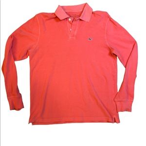 Vineyard Vines Salmon Long Sleeve Polo